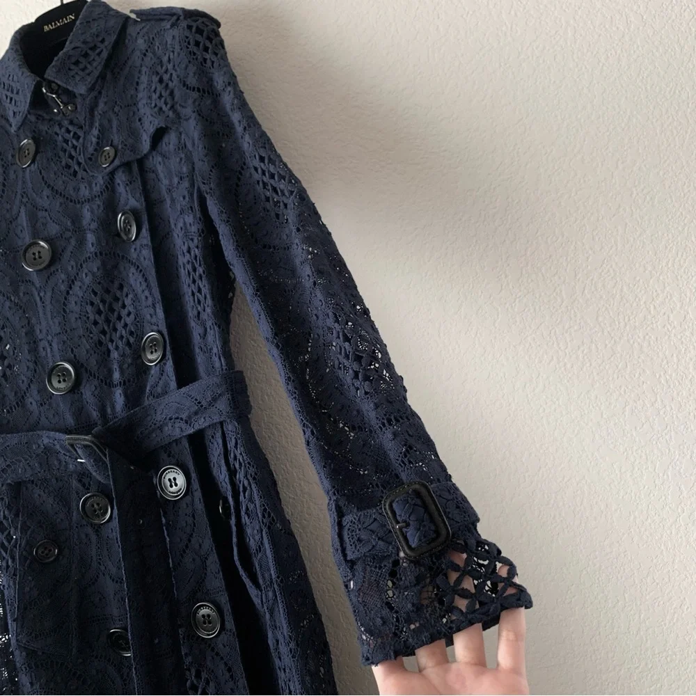 Burberry lace trench coat